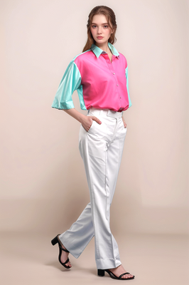 White boot cut trouser 2