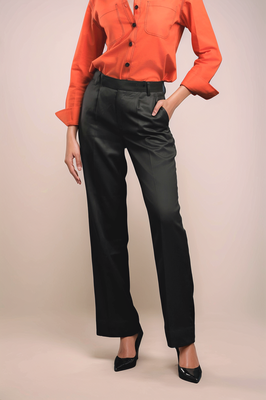 Black straight formal trouser 1