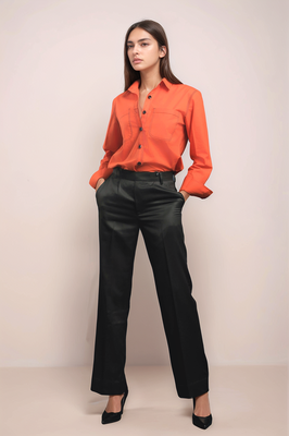 Black straight formal trouser 2