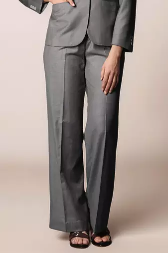 Grey parallel trouser