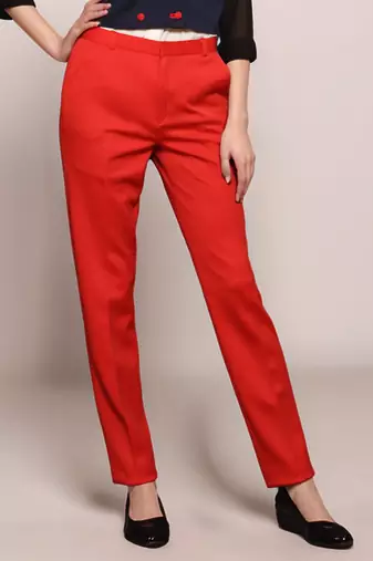 Red formal trouser