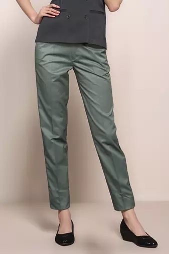 Green tuxedo trouser