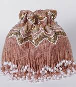 suede pinkpotli bag with handle