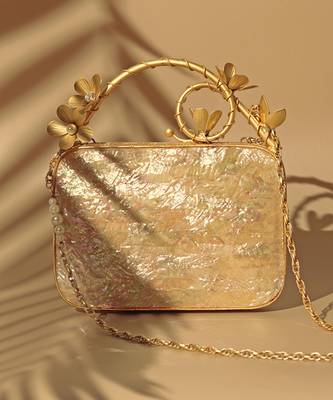 Gold clutch with removeable chain 2