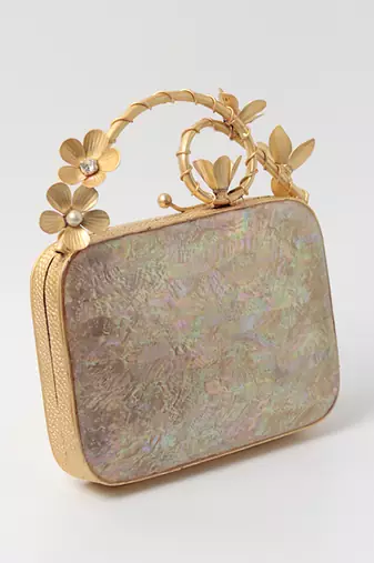 Gold clutch with removeable chain