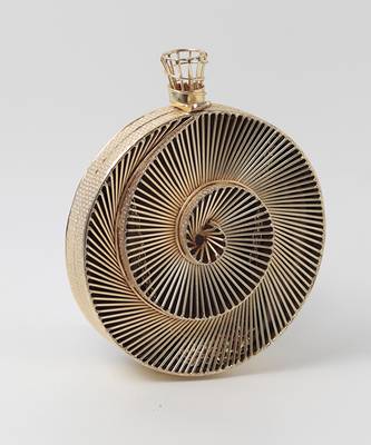 Gold intricate brass wirework clutch 4