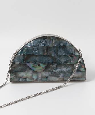 Silver clutch with removeable chain 5