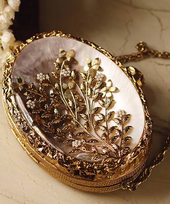 Gold handcrafted golden brass clutch 4