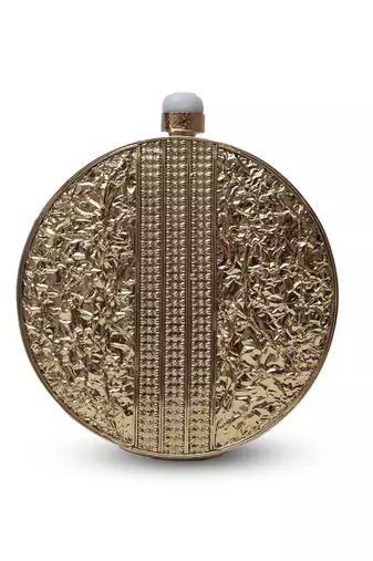 Gold clutch with detachable chain