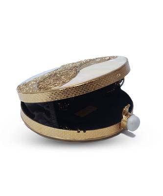 Gold clutch with detachable chain 5