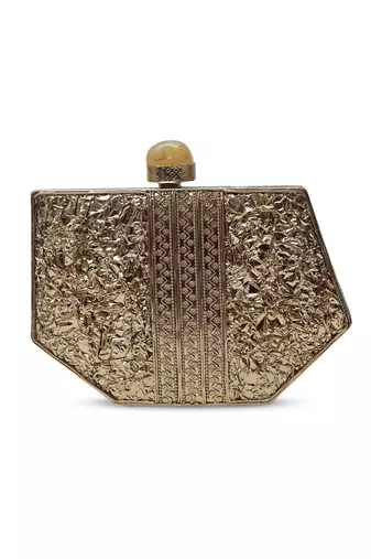 Gold multicolor clutch