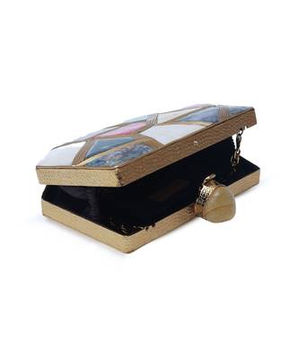 Gold multicolor clutch 4