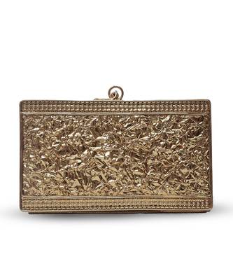 Gold clutch with removable chain 2