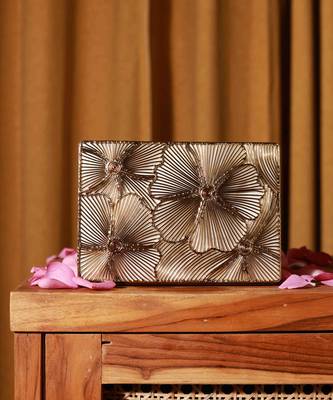 Gold clutch with removable chain 5