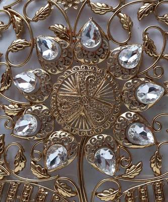 Gold intricate brass clutch 3