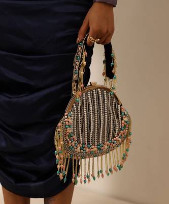 Black suede detachable handle 2