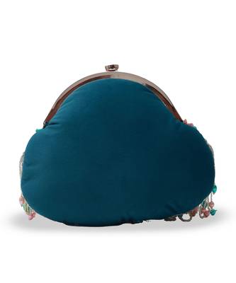 Green suede detachable handle 4