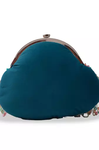 Green suede detachable handle