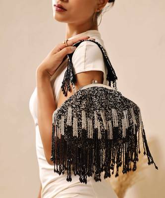 Black suede with detachable handle 2