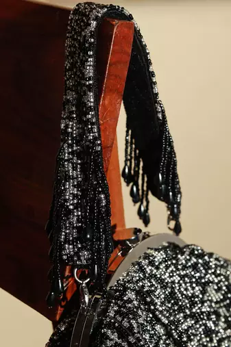 Black suede with detachable handle