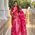 Pink art banarasi silk meenakari woven saree