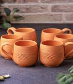 Terracotta maharaja coffee mug set of 6