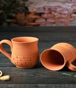 Terracotta peshwa coffee mug set of 2