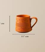 Terracotta nawabi jumbo mug set of 4