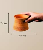 Terracotta modern jumbo glass set of 2