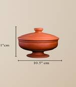 Terracotta serving bowl with joint stand small