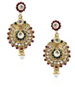 Precise Ornate Rich Antique Earrings-RAE0061