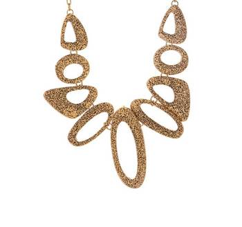 Hollow Bronze Chocker Necklace 1