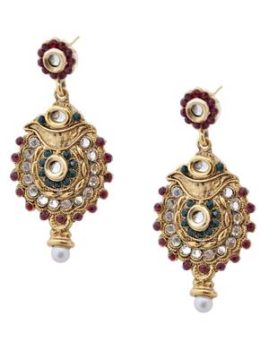 Precise Ornate Rich Antique Earrings-RAE0061 2