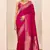 Pink dola silk blend woven saree