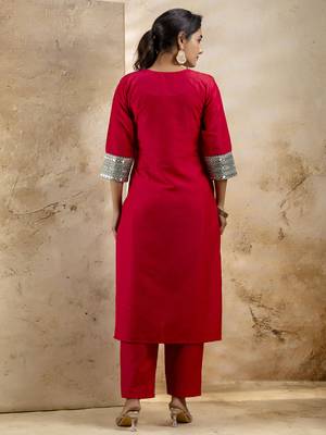 Rani embroidered viscose rayon   salwar suit 2