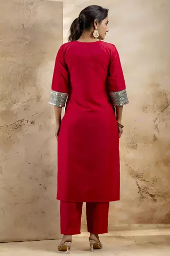 Rani embroidered viscose rayon   salwar suit