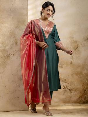 Rama embroidered viscose rayon   salwar suit 1