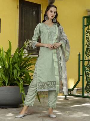 Pista embroidered silk blend salwar suit 2