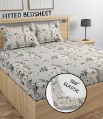 Green multi bed sheets with 2 king size pillow cover and double bed around elastic size 72x78x8 inches