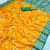 Yellow Soft Banarasi silk blend Saree