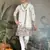 WHITE VISCOSE SILK THEAD WITH SEQUINS EMBROIDERED WORK WEDDING FUNCTION FESTIVAL PARTY WEAR STRAIGHT KURTA WITH DUPATTA