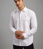 Arruga stylish white pleats shirt