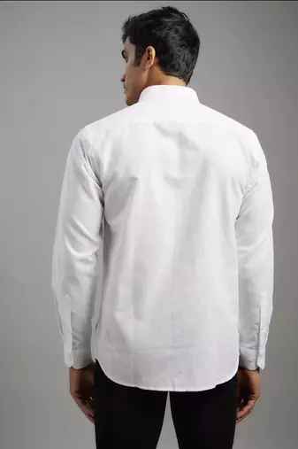 Arruga stylish white pleats shirt