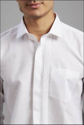 Arruga stylish white pleats shirt 3