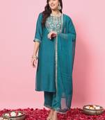 Rama embroidered silk blend kurta sets