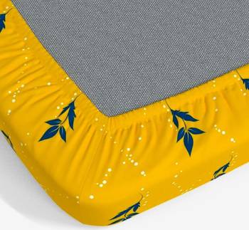 multicolor glace cotton fiited bedsheet 3
