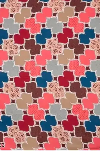 multicolor glace cotton fiited bedsheet