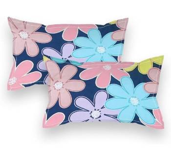 multicolor glace cotton fiited bedsheet 2
