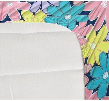 multicolor glace cotton fiited bedsheet 4