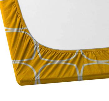 multicolor glace cotton fiited bedsheet 2